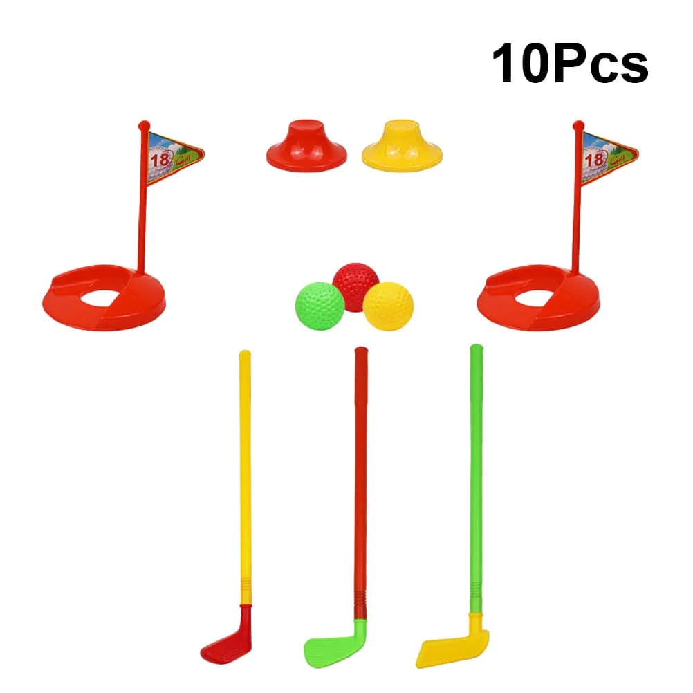1Set Golf Educational Indoor Outdoor Plastic Clubs Suit Children Physical Mental Development Game Parent Child Activities Gift