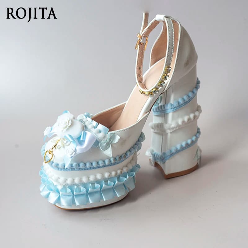 5 cm platform waterproof fashion comfort Lolita sweet girl spicy Yabi Y2K ultra high heels Japanese style Women's shoes
