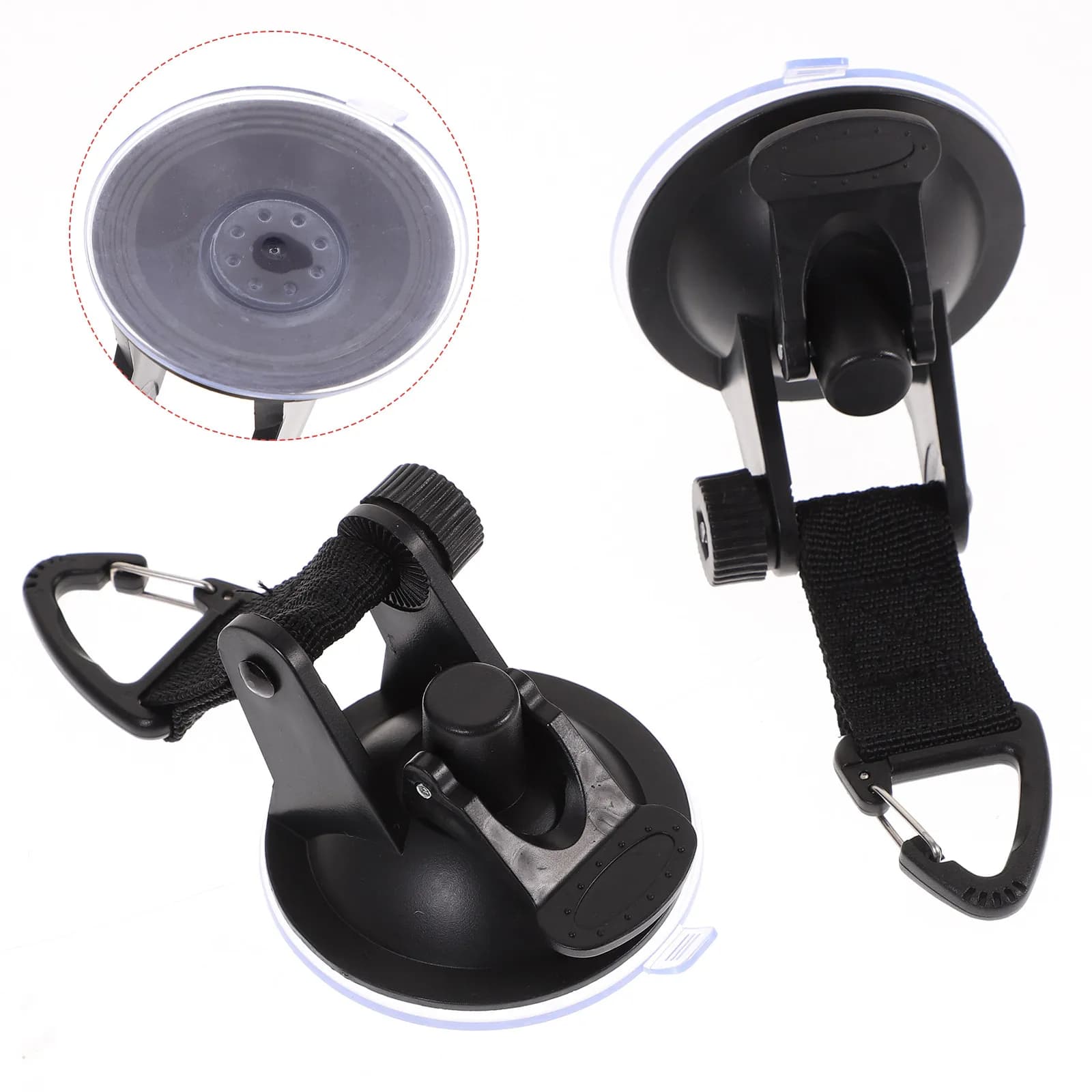 4 Pezzi Ganci a Ventosa Premium per Tenda, Clip di Fissaggio per Teli Resistenti con Forte Ventosa per Tende da Campeggio Antivento