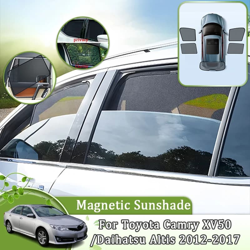 Maglia magnetica per auto parasole per Toyota Camry XV50 2012-2017 Daihatsu Altis Auto Ombra Parabrezza Visiere Anti-UV Strumenti Accessori