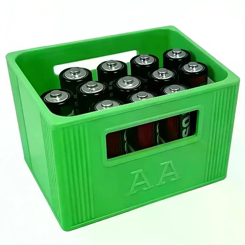1Pcs Large Capacity 30/20 Compartments Durable Plastic Organizer 3D Printed AAA/AA Battery Storage Box For Home Decoration