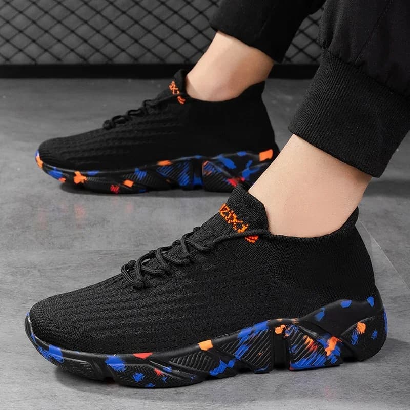 Sneakers casual di grandi dimensioni, scarpe sportive casual da uomo e da donna, scarpe piatte leggere da passeggio, scarpe traspiranti da corsa per coppie