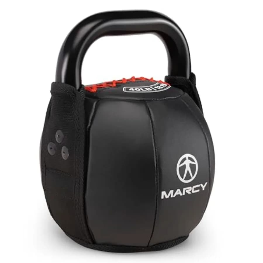 Strength Training Soft Kettlebell with Handle for Weightlifting, Conditioning, Strength and core Training 40 lbs