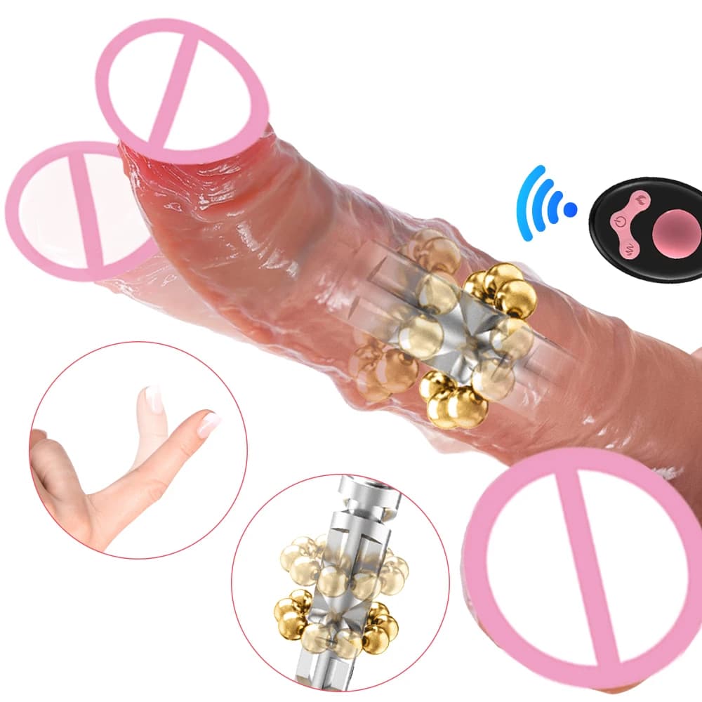 Enorme telecomando vibratore dildo glande trigger del pene macchina telescopica automatica giocattolo del sesso stimolatore clitorideo dildo realistico