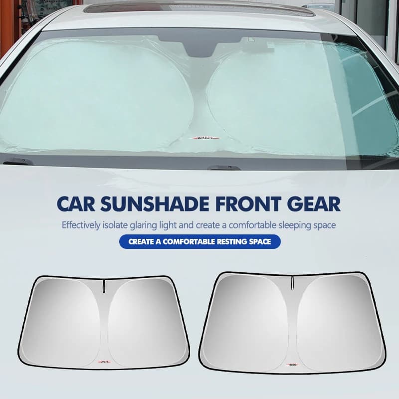 Car Sunshade Reflection Windshield Umbrella UV Heat Insulation For MINI John Cooper Works R56 F56 R53 R60 Clubman