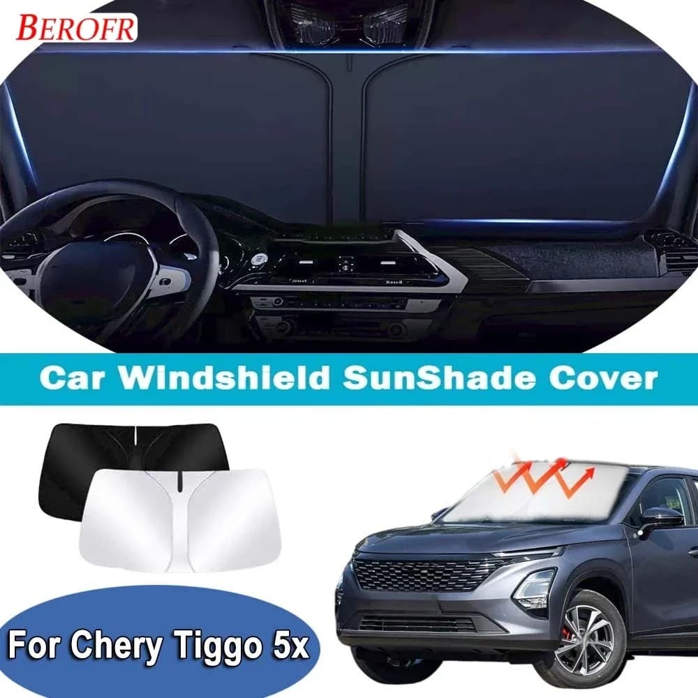 For Chery Tiggo 5x 2025-2026 Car Windshield Sunshade Cover Front Window Sun Shade Heat Insulation Summer Auto Accessories