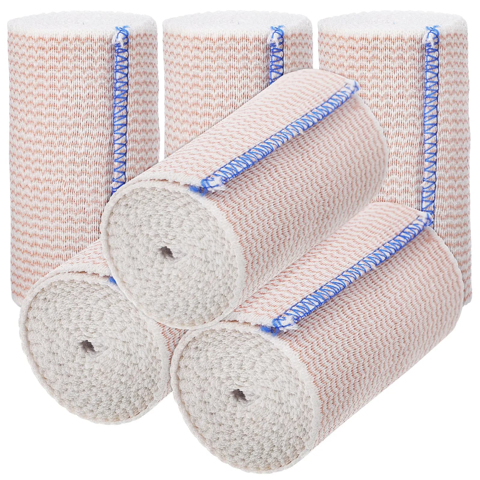 6 rotoli di bende elastiche a strisce, comode, per protezione sportiva, bende autoadesive, versatile supporto per la caviglia, traspirante