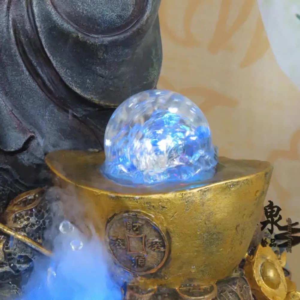 Set di 2 Sfere di Cristallo Trasparenti Decorative, Sfera di Cristallo Squisita per Fontana da Interno o Acquario da Tavolo