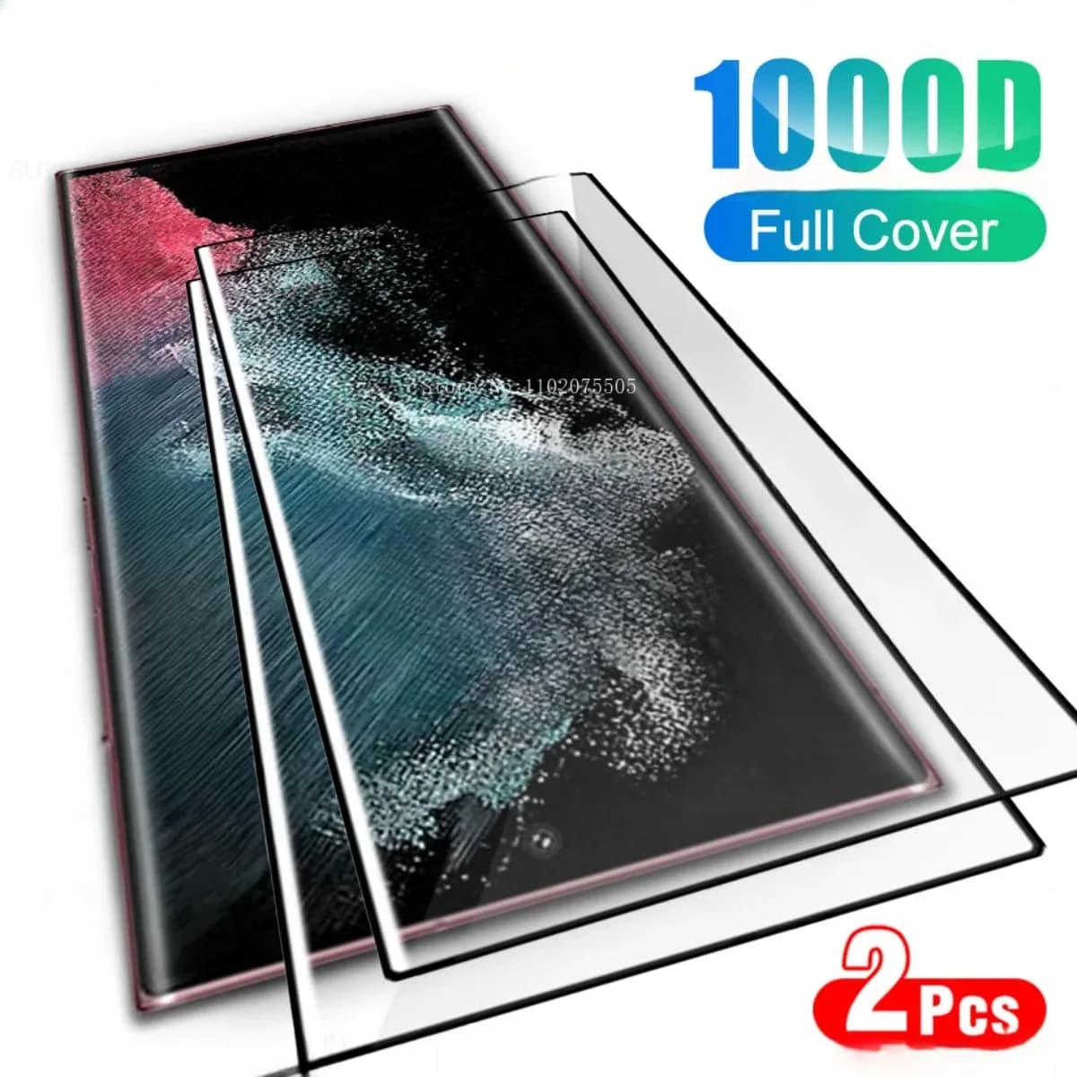 2 pezzi per Samsung Galaxy S22 S23 copertura ultra completamente curva protezione schermo in vetro temperato Samsang S 22 23 S22Ultra S23Ultra vetro