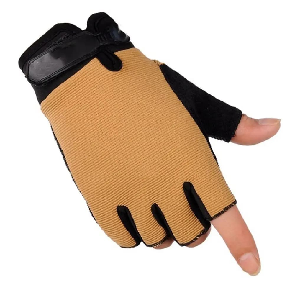 Bearing Gloves Mezze Dita, Gym Accessories, Palm Protection, Hand-Free Cycling Gloves, Cross Training Gloves