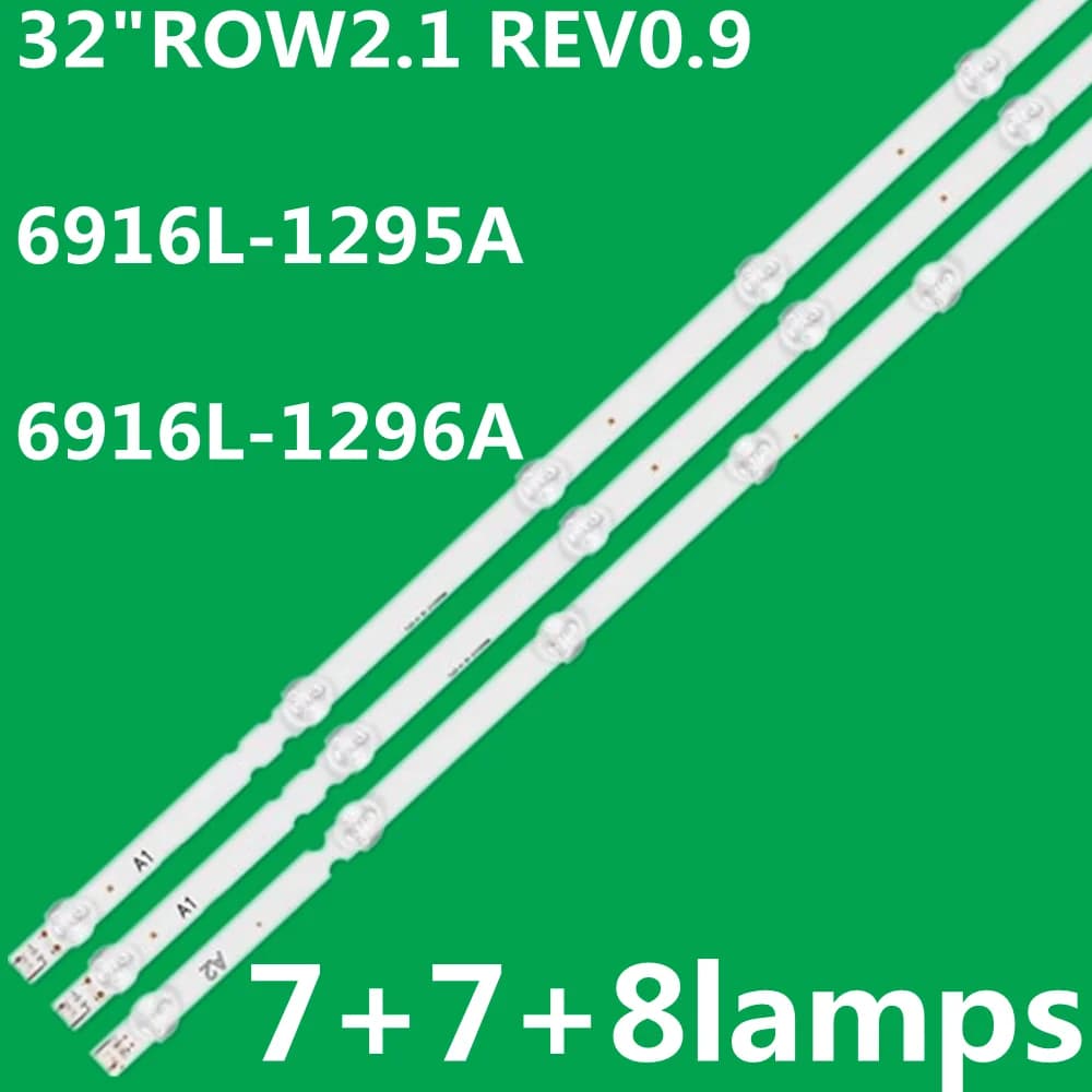 5set Striscia di retroilluminazione a LED 32''ROW2.1 Rev 0.9 6916L-1439A 6916L-1440A 1437A 1438A 32LN540V 32LN541V 32LA615V 32LA620V 32LA621V
