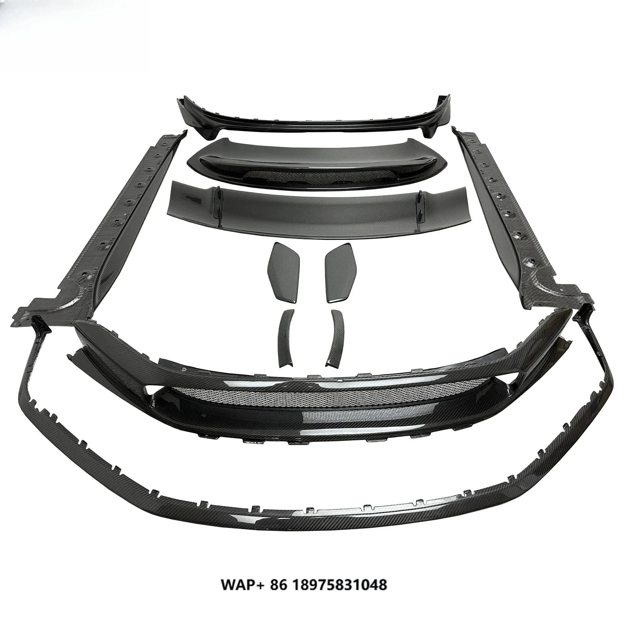 S 992 911 GT3 Automotive Front Lip Side Skirt Diffuser Spoiler OEM Style Dry Carbon Fiber Body Kit