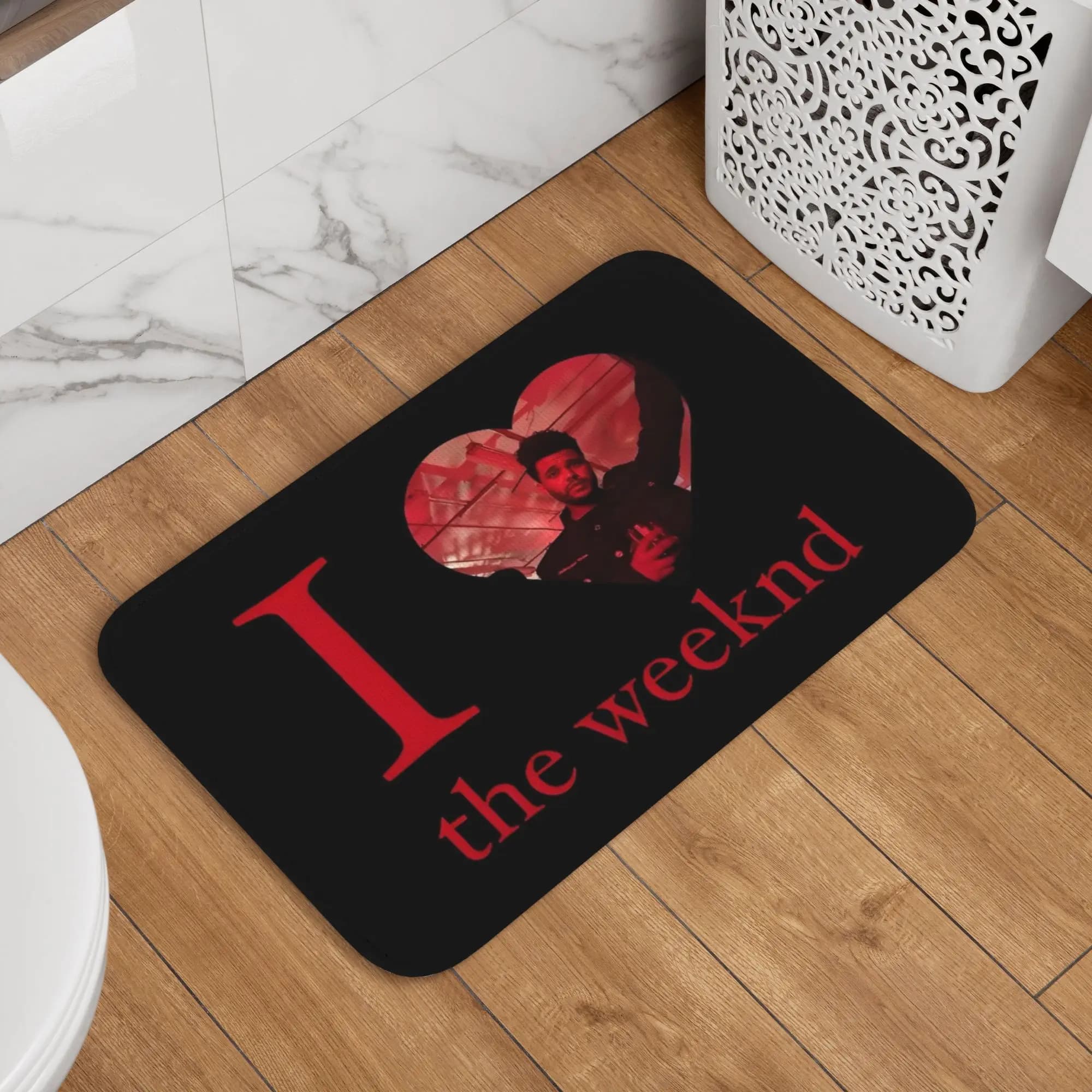 Tappetino personalizzato canadese del cantante The Weeknd XO, tappetino antiscivolo per ingresso, cucina, bagno, tappetini per porta, tappeto per garage
