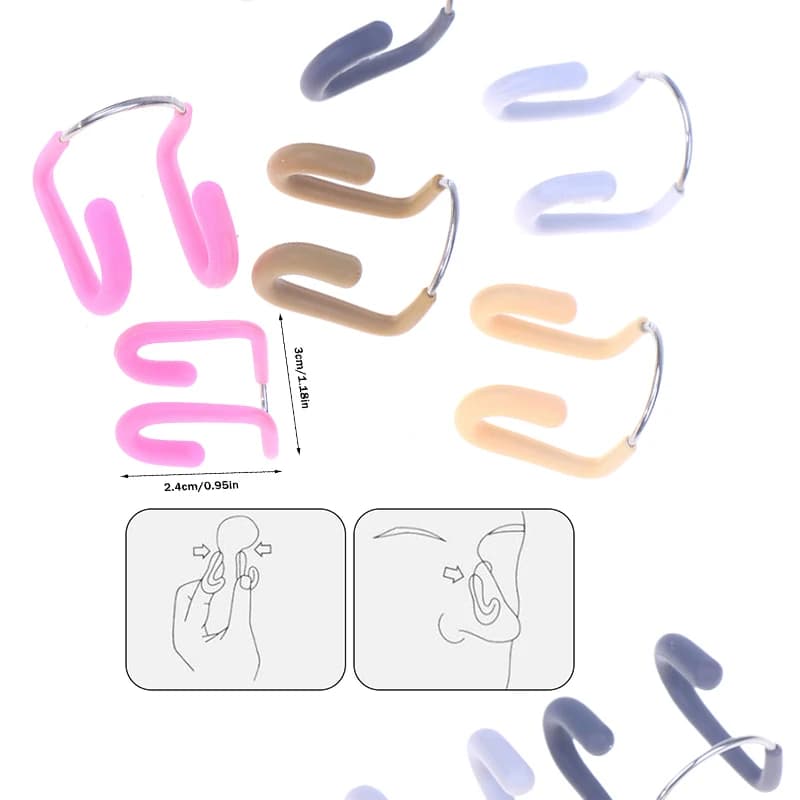 1 pz clip per naso attrezzatura per immersione durevole morbido filo di acciaio in silicone clip per naso per nuoto immersioni sport acquatici accessori per il nuoto