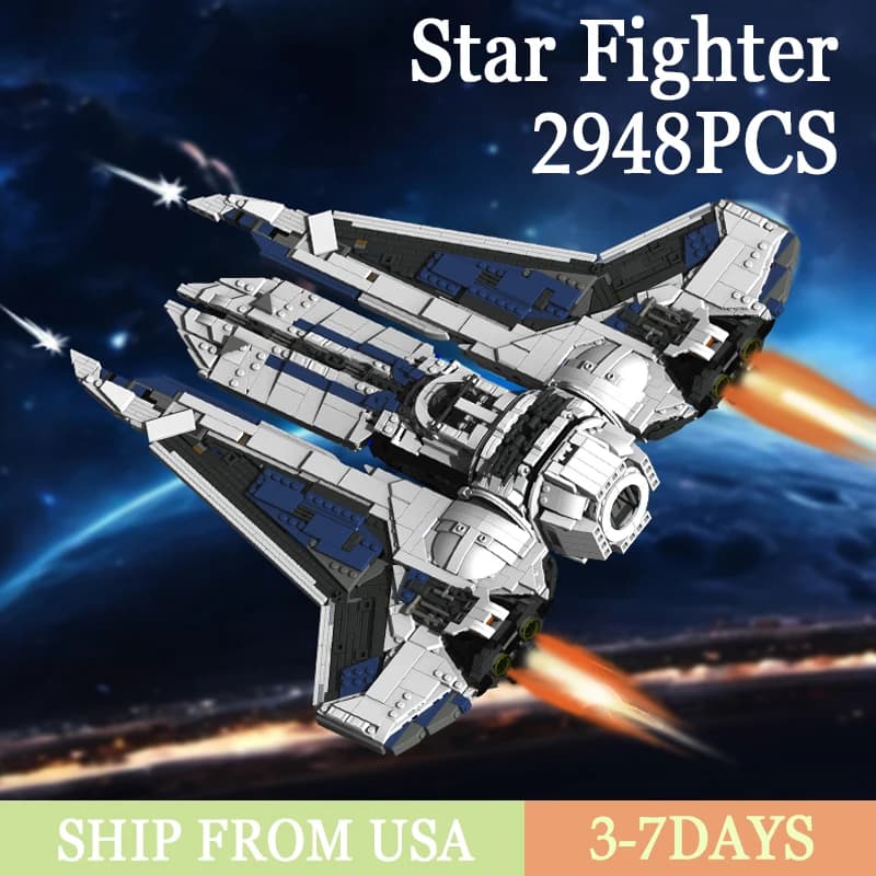 2948PCS Spazio Nave da Guerra Building Block Modello Giocattoli Set Piccole Particelle Star Fighter Mattoni Giocattoli di Montaggio Ragazzi Adulti Amici Regali
