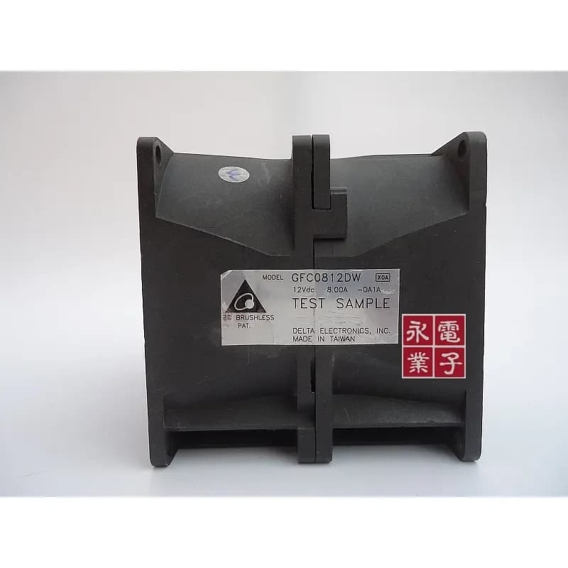 Delta 8CM 8080 Dual Motor Strong Car Modified Booster Fan for 12V Million RPM 8A GFC0812DW