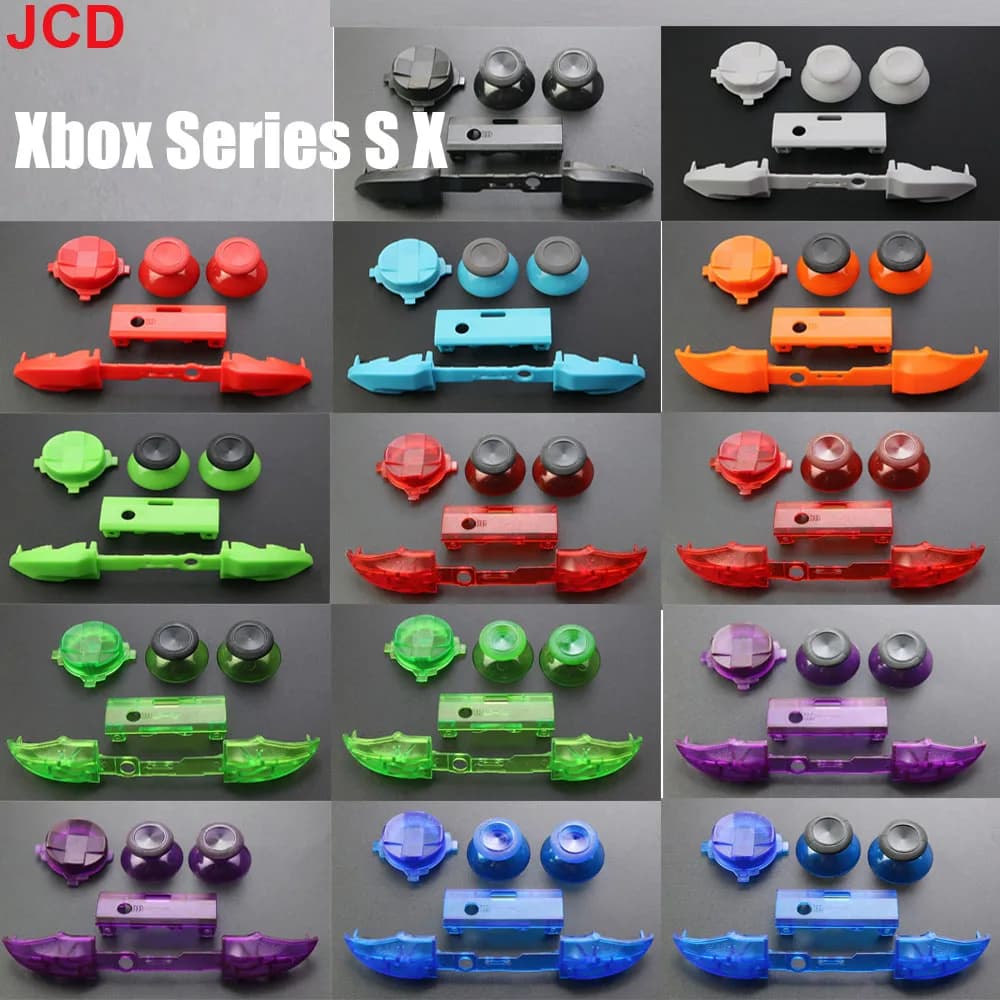 Per Xbox Series XS Controller LB RB Pulsante Striscia BaffleStrip centrale Tasti di direzione incrociata Tappo joystick analogico 3D Pulsante D-Pad