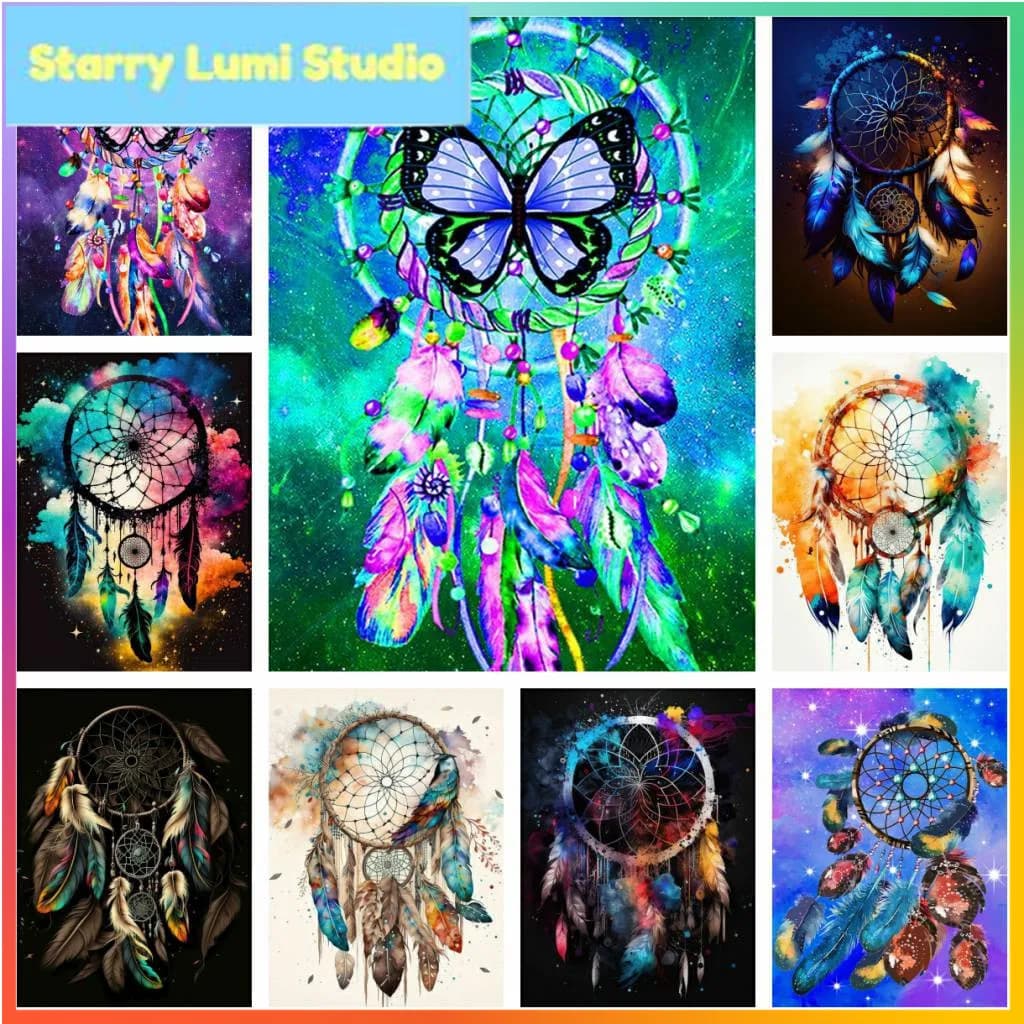 Colouful Dreamcatcher Diamond Painting Full Canvas Printed Stich Set 5D DIY Art Mosaic Embroidery Home Decor Kids New Arrivals