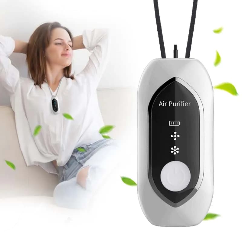 Wearable air Purifier Necklace High Efficiency Energy Saving Negative Ions Long Endurance Personal Portable air Cleaner