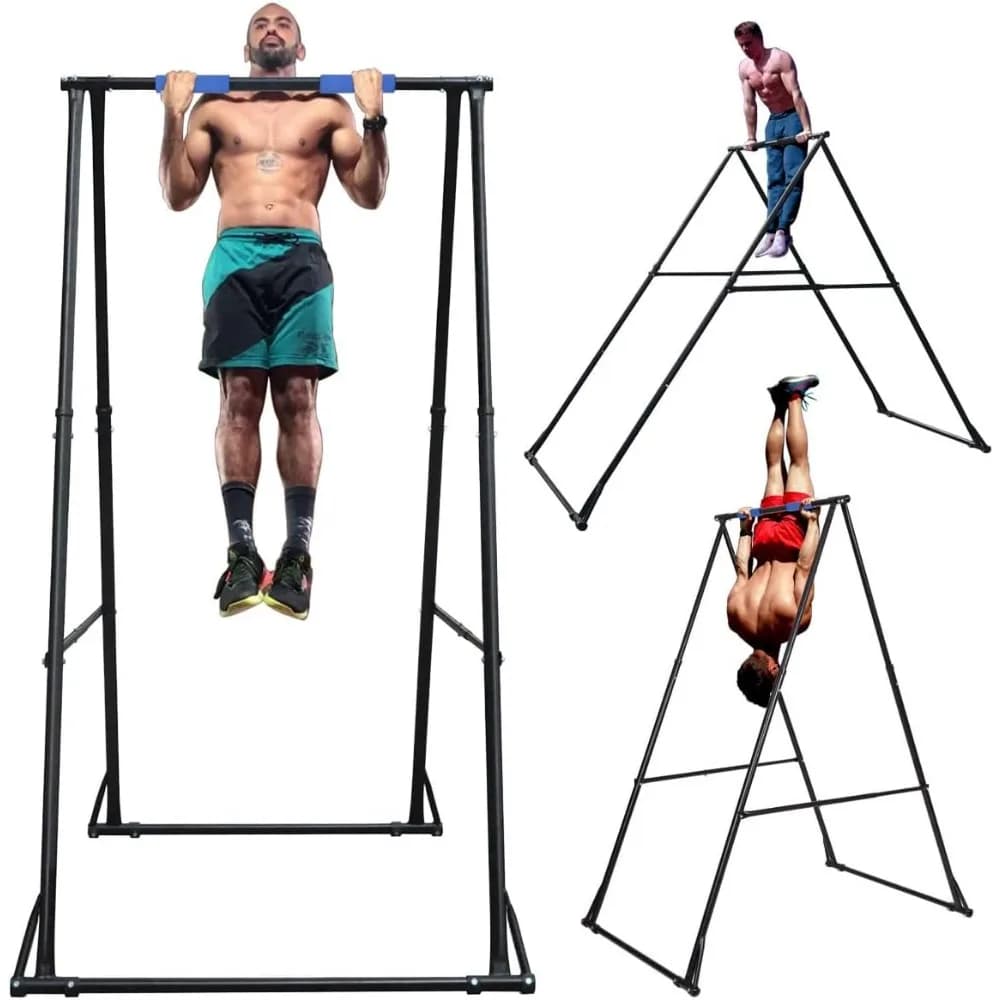 Foldable Pull Up Bar Stand: Sturdy Home Gym Power Tower for Strength Training and Multifunctional Exercises