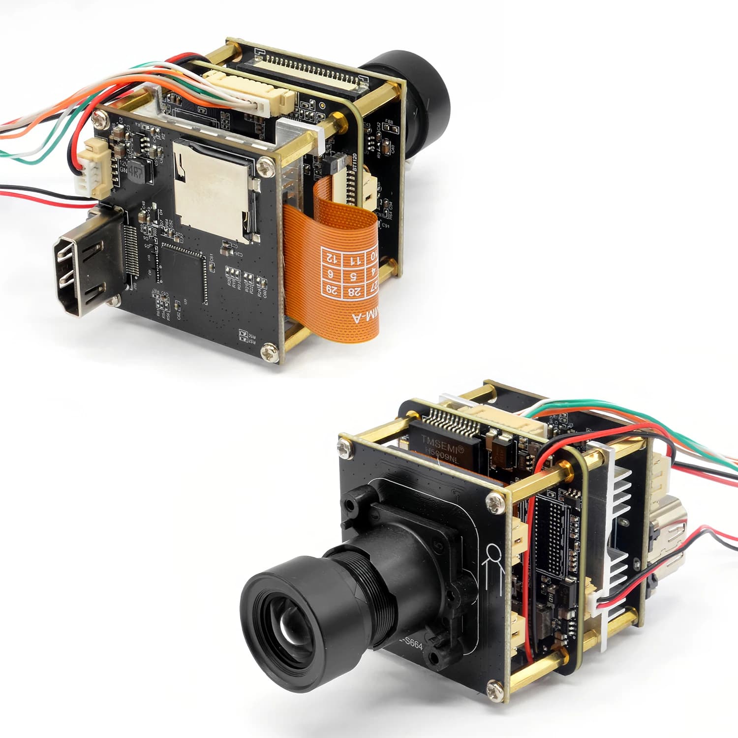 IMX664 starvis 2 super starlight camera module AI Denoise and 140dB WDR ,1.0T sd card storage ,IP network and analogue output