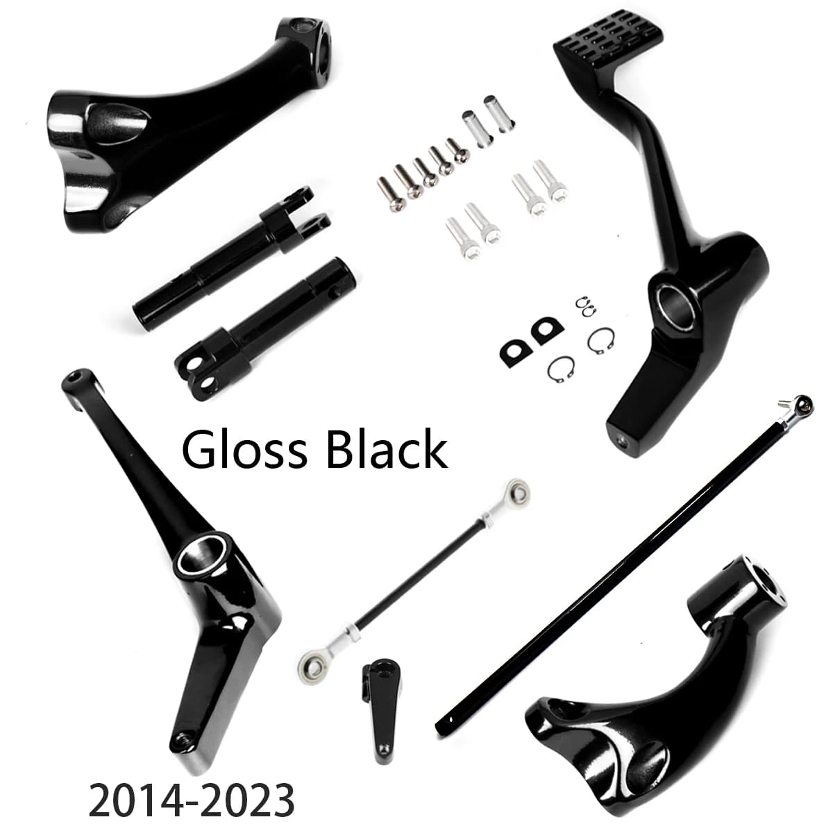 Nero lucido controlli in avanti collegamenti per Harley 2014 2015 2016 2017 2018 2019 2020 2021 2022 2023 Sportster XL 883 1200 modello