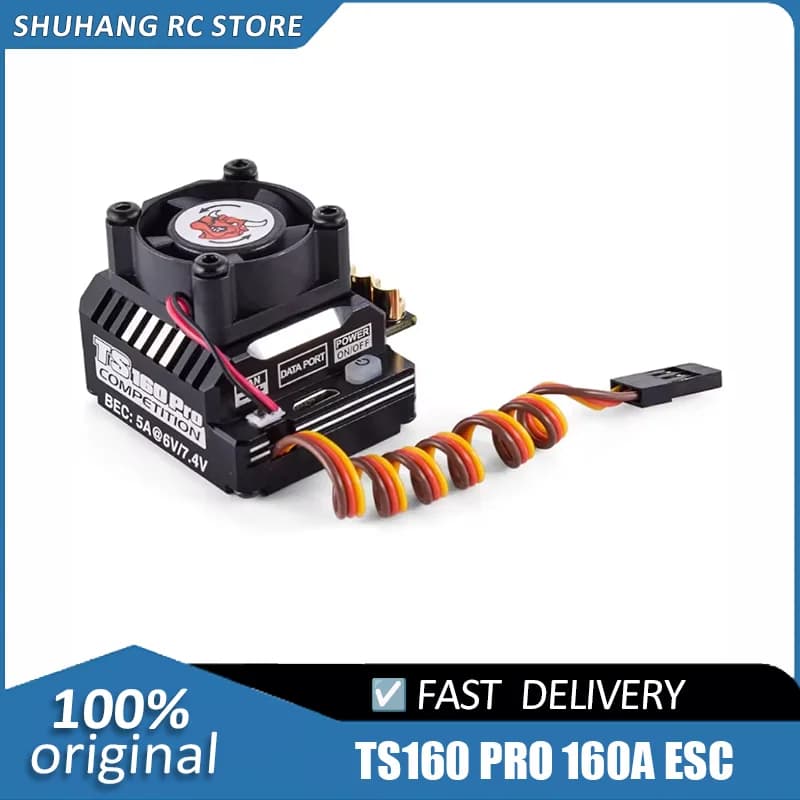 SKYRC TORO TS160 160A ESC Brushless con Sensore - BEC 6V/7.4V | Per auto da turismo, buggy e crawler in scala 1/10