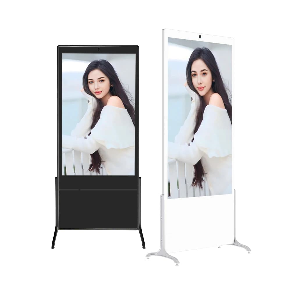 Intelligente 55 65 pollici per interni 4k Segnaletica digitale interattiva Display LCD Scheda menu per abbigliamento Schermo pubblicitario per interni