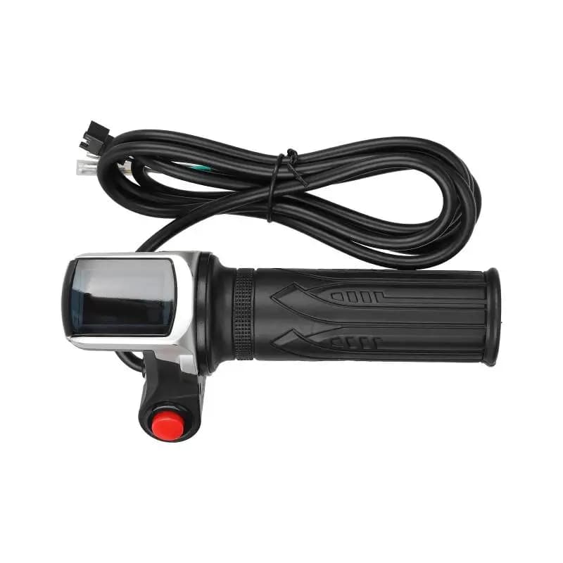 【CR】Contatore digitale a LED per manopola acceleratore di bici elettrica e scooter con interruttore di alimentazione e display LED - Pezzo di ricambio