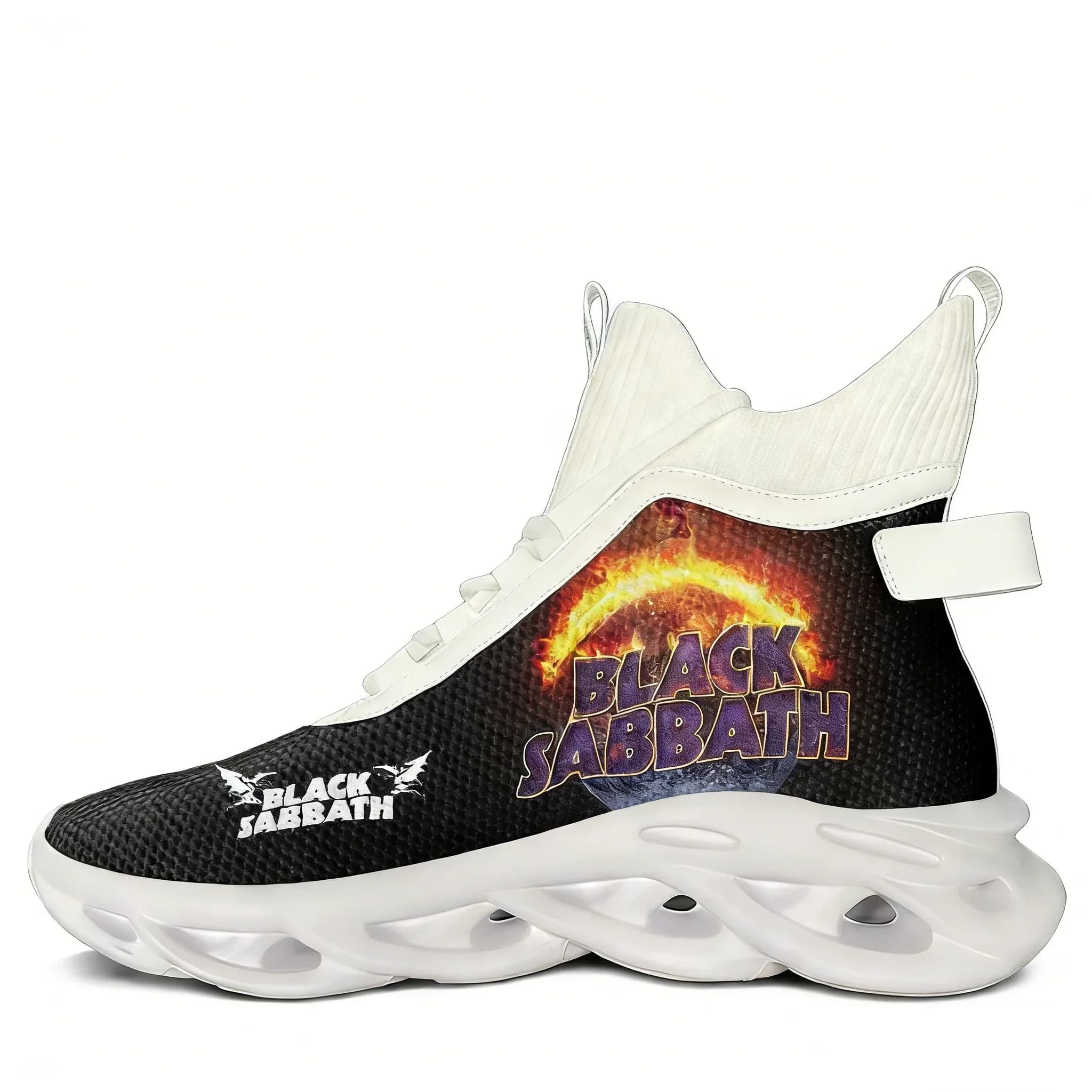 Black Sabbath Rock Band High Top Flats Sneakers Mens Womes Casual Shoes Running Shoes Sneaker Mesh Footwear Custom Shoe