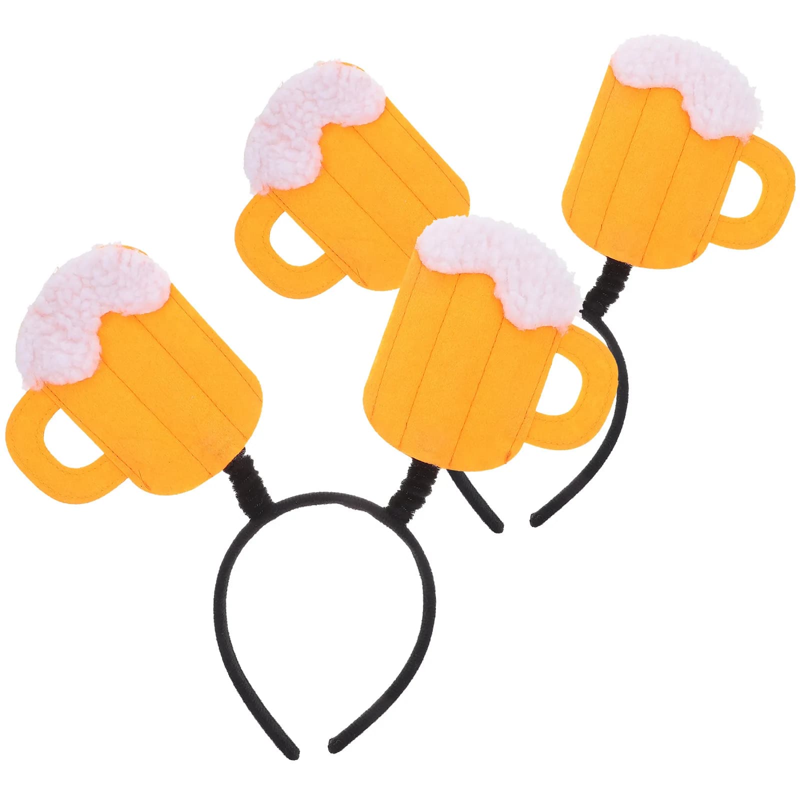 2 Pezzi Fasce per Capelli per Feste della Birra, in Tessuto, Comode, con Design a Boccale di Birra, Copricapo per Feste, Fascia per Capelli per Festival, Oktoberfest e Bar
