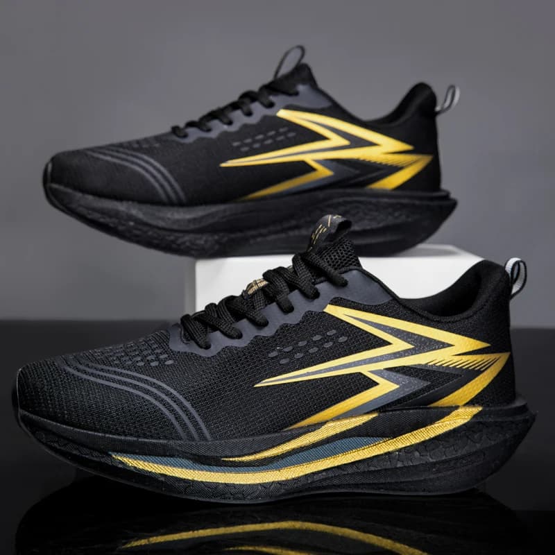 Scarpe da Corsa Specializzate per Maratona con Piastra in Carbonio, Sneakers Sportive Traspiranti e Leggere con Ammortizzazione per Uomo e Donna, Comode e Antiscivolo