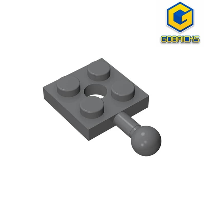 Piastra Gobricks GDS-1052, 2x2 modificata con sfera di traino e foro compatibile con lego 15456 mattoncini educativi fai da te Tech