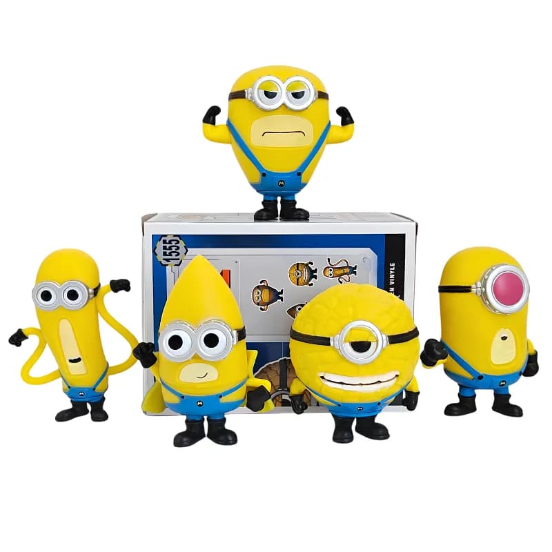 New Hot Funko POP Despicable Me Minions Mel Jerry Tim Dave Gus Vinyl Collectible Figure Birthday Gift for Anime Fans