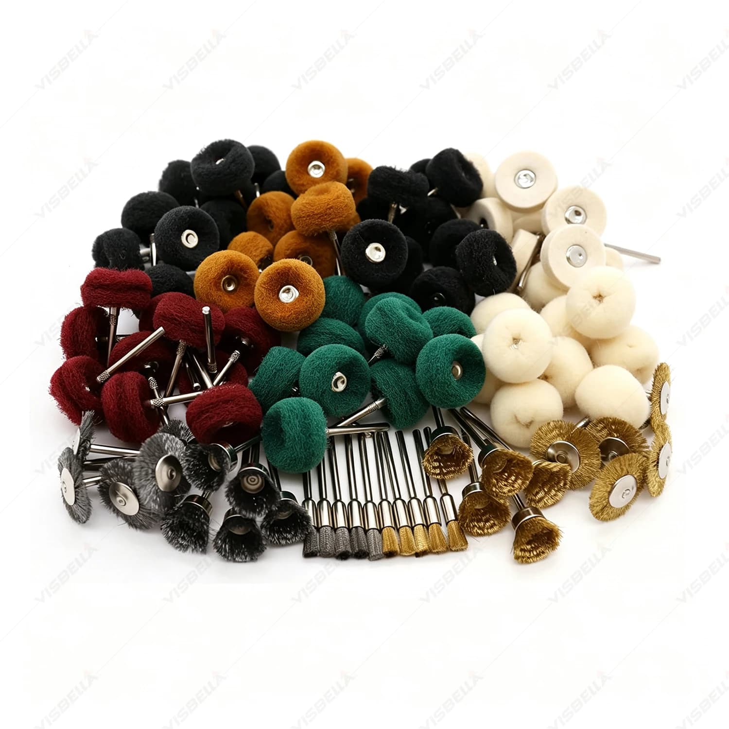 Wire Brush Set for Drill Stainless Steel Wheel Brushes Rotary Tool Accessories Polishing for Jewelry Metal Wood Watch Glass