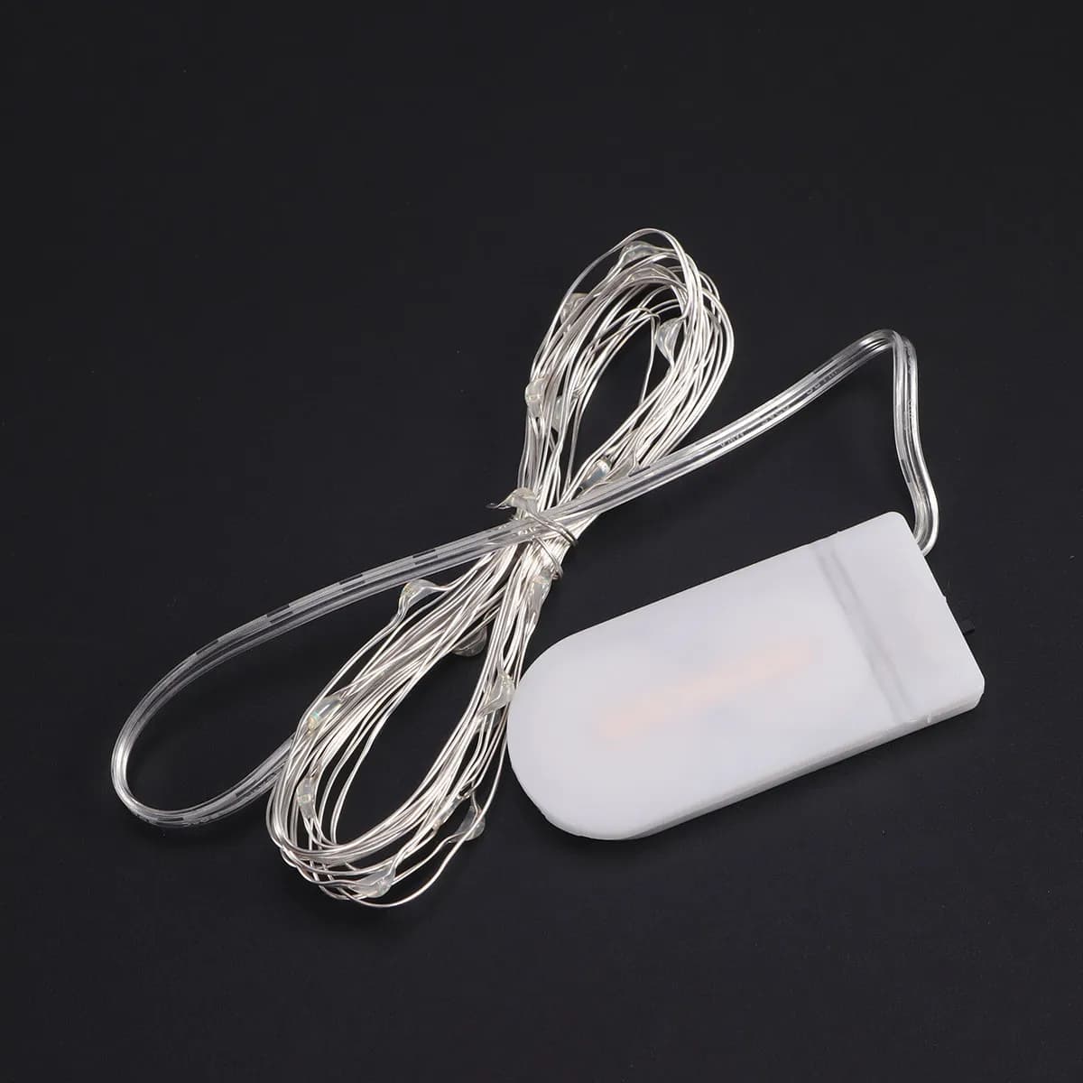 20 luci a LED a forma di cuore con filo di rame, 2 metri, alimentate a batteria, impermeabili, luci decorative per camera da letto, patio, feste