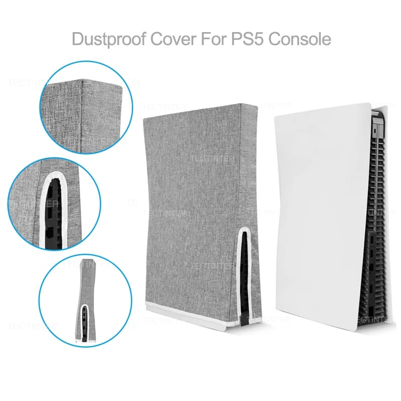 Custodia protettiva antipolvere per console di gioco PS5/Slim Custodia antipolvere antigraffio impermeabile per accessori Playstation 5