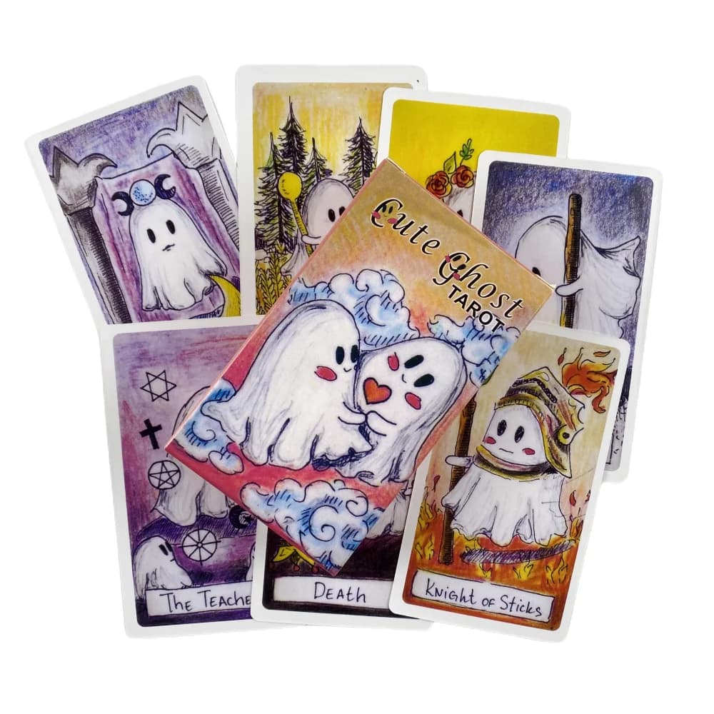 Simpatico mazzo di tarocchi fantasma giocattolo 78 pezzi mazzo di tarocchi oracolo carta divinazione festa di compleanno intrattenimento gioco da tavolo