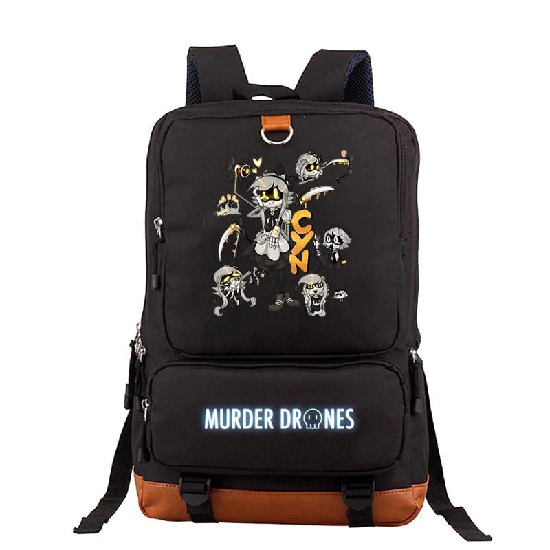 Anime Murder Drones Backpack Large Capacity Travel Bagpack Students Fashion Teenager Bookbags Men Canvas Laptop Back Pack Gifts