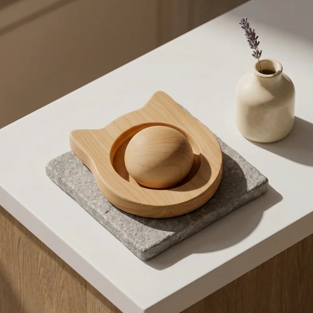 Elegante Diffusore in Legno per Oli Essenziali, Diffusore Passivo Rotondo a Sfera per Aromaterapia, per Ufficio, Casa, Auto, Spa, Yoga