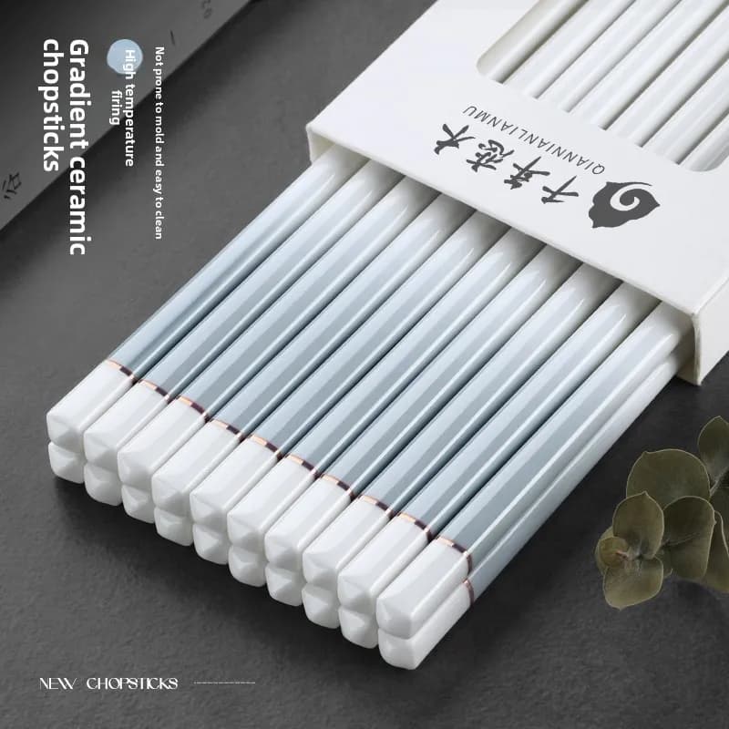 Bacchette in ceramica nuove di colore sfumato Bacchette antibatteriche e anti-muffa per uso domestico di alta qualità Bacchette in porcellana