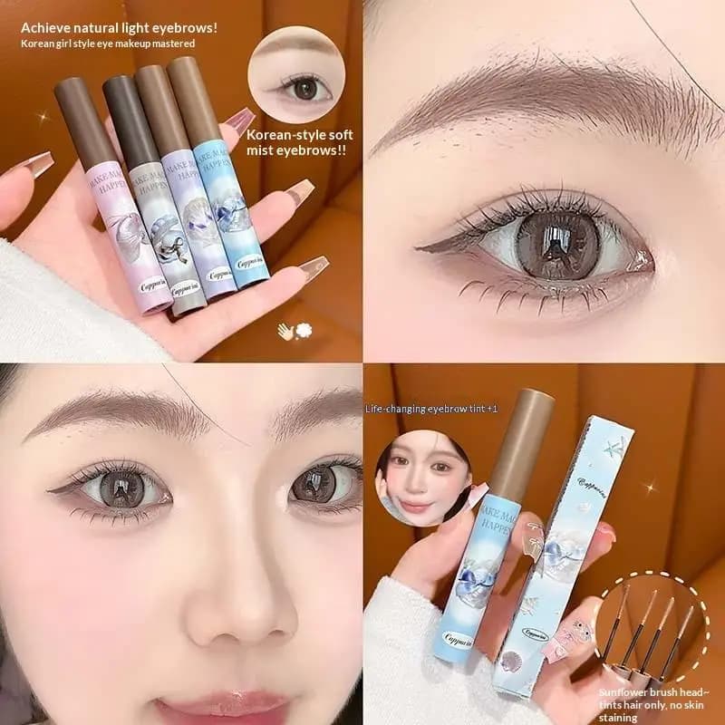 Cappuvini Gel Tinta Sopracciglia Effetto Nebbia Naturale, Mascara Colorante Lunga Durata ad Asciugatura Rapida, Tinta per Tatuaggio Sopracciglia, Trucco Sopracciglia