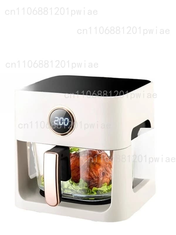 Air Fryer Oven with Intelligent Temperature Control Home Transparent Visual Full Glass Pot Automatic Panel
