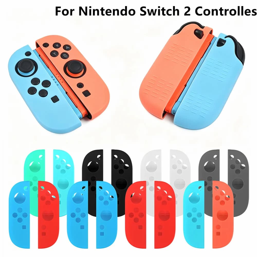 JoyCon Cover For Nintendo Switch 2 Controller Case Soft Anti-Slip Silicone Improves Grip For Left and Right Joy-Con 2