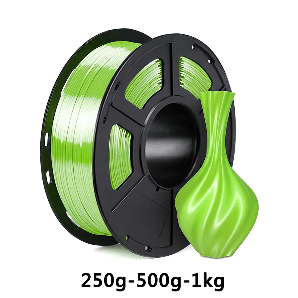 PLA silk light green 3D Printer Filament 250g 500g 1Kg 1.75mm silk light green 3D Printing Material vacuum packaging