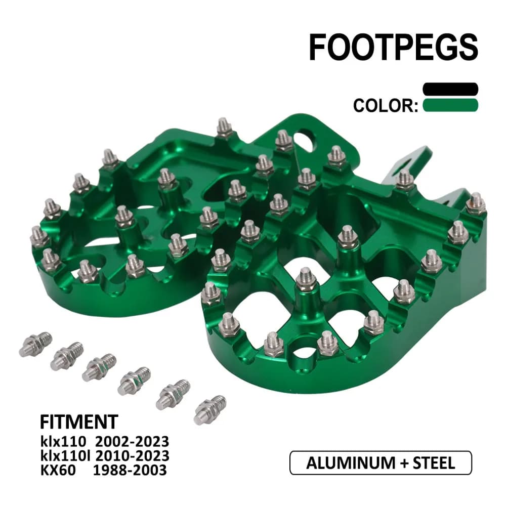 Accessori Moto Pedane Poggiapiedi per Kawasaki KLX110 KLX 110 KLX110L KLX 110L KX60 KX 60 Dirt Bike