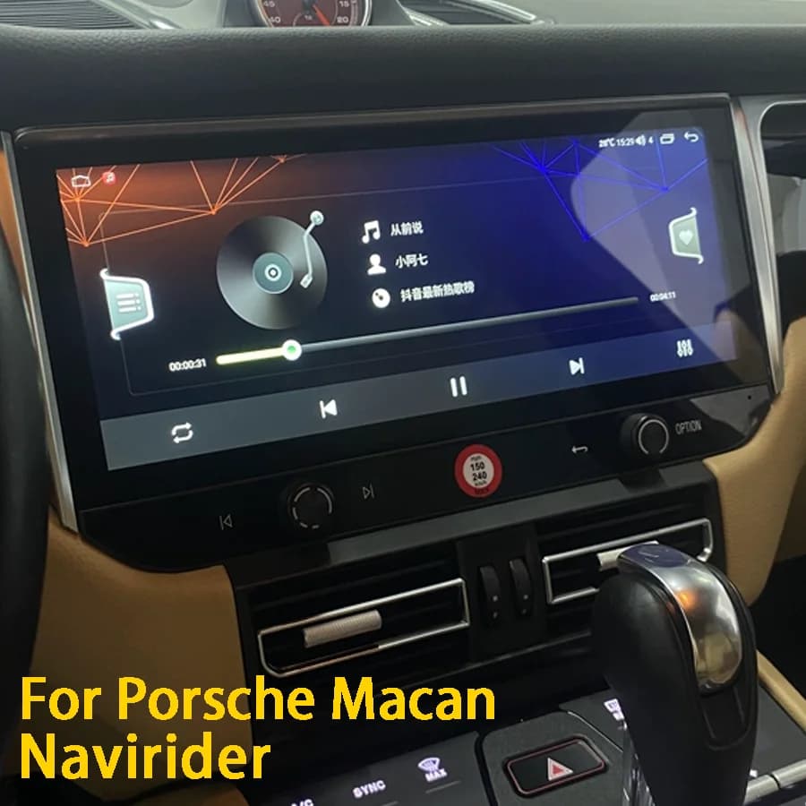 Autoradio Android 14 da 12,3 Pollici per Porsche Macan 2010-2015, CarPlay GPS, Schermo HD 1920*720, Lettore Multimediale Video