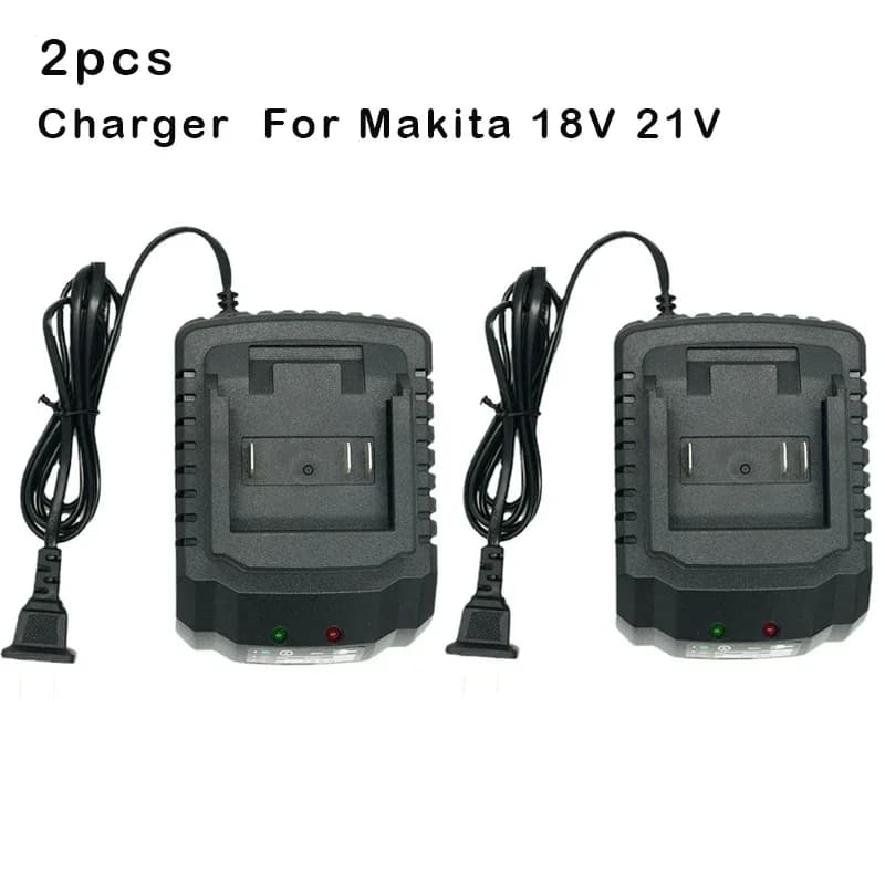 1-2-piece charger suitable for Makita 18V 21V Tools EU/US Plug Power Tool portable high Quanlity Smart Fast li-ion Charging