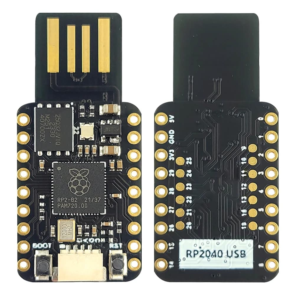 Modulo scheda di sviluppo MINI USB RP2040 per moduli strumenti USB Raspberry Pi Dual Core da 4 MB