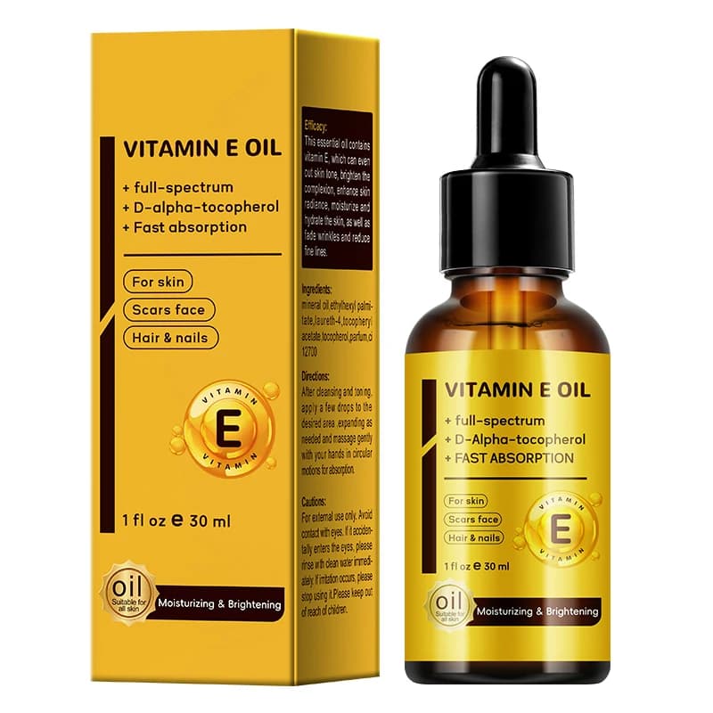 DOLANJN Natural Pure Vitamin E Essential Oil Moisturizing Brightening Repairing Nourishing Face Body Skin Care